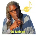 DJ Nelson White background Gold Logo